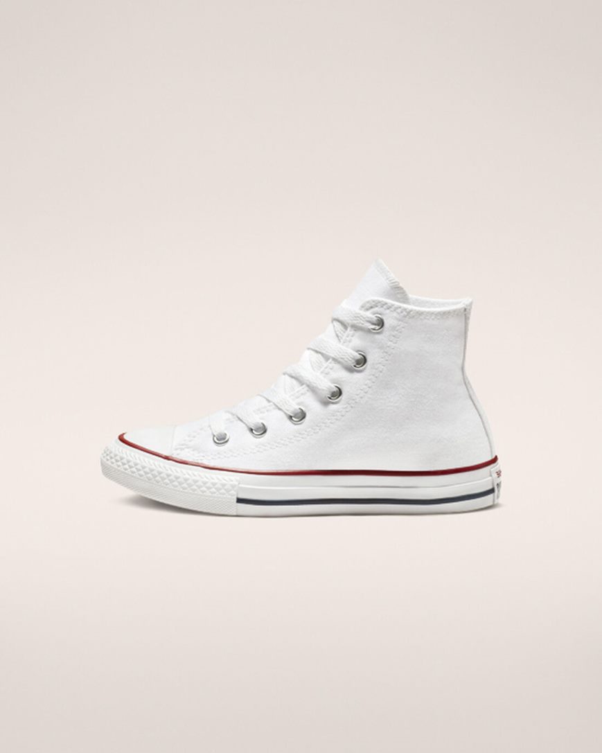 Zapatillas Altas Converse Chuck Taylor All Star Classic Niño Blancas | PE 480P27